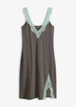 Camisón con viscosa y encaje Mujer Ropa Para Dormir