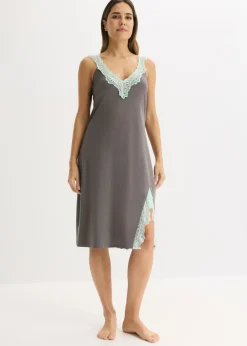 Camisón con viscosa y encaje Mujer Ropa Para Dormir