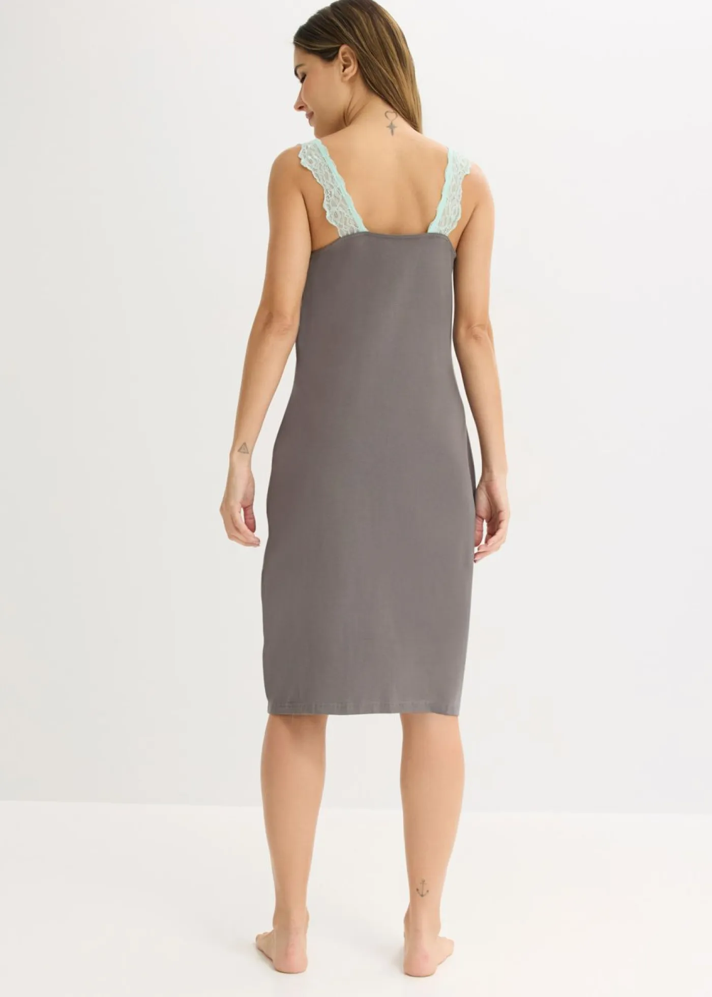 Camisón con viscosa y encaje Mujer Ropa Para Dormir