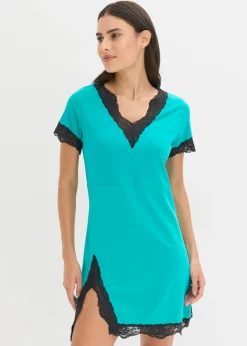 Camisón corto con un encaje delicado Mujer Ropa Para Dormir