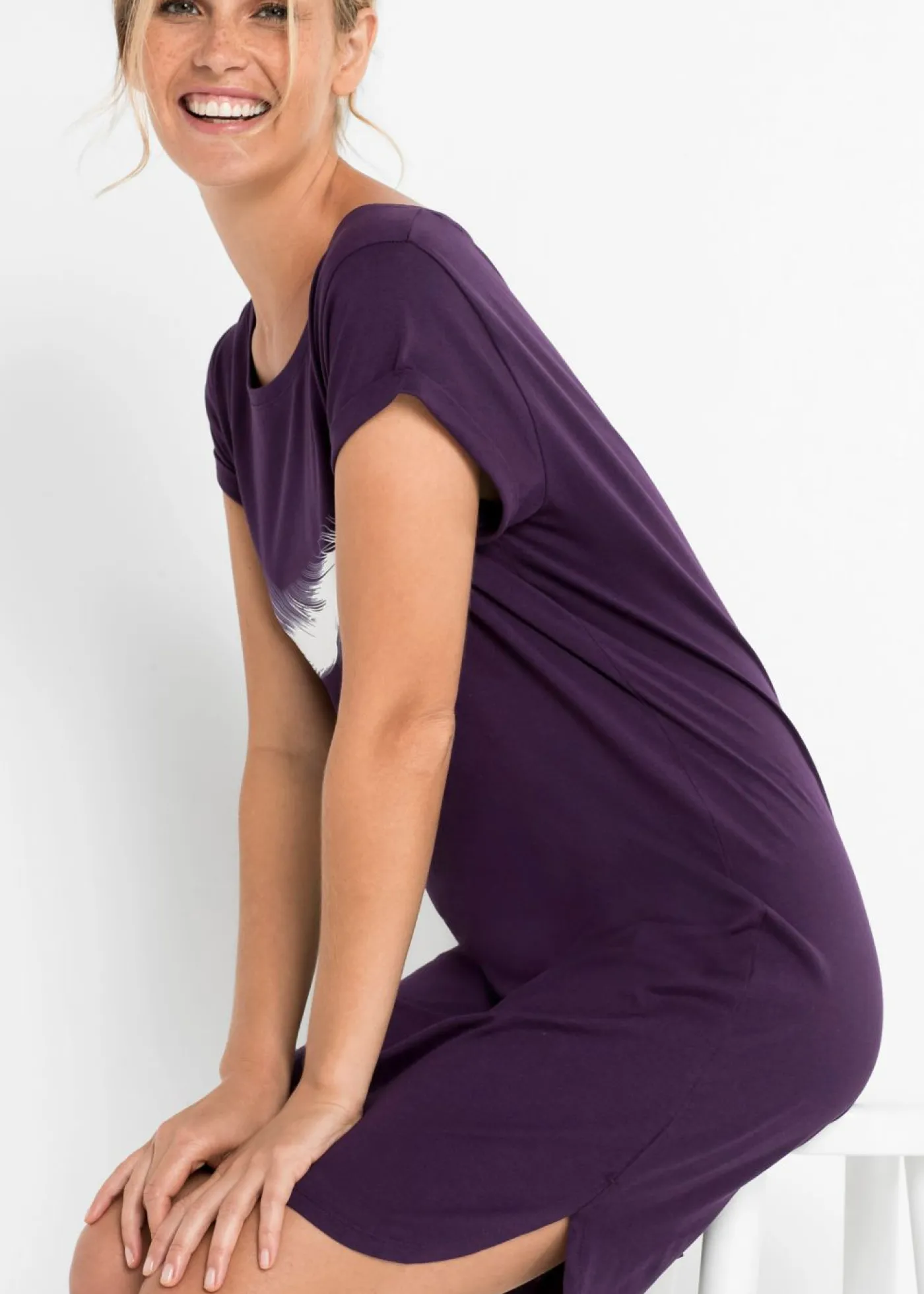 New Camisón corto de algodón orgánico puro Mujer Ropa Para Dormir