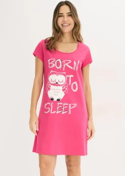 Discount Camisón corto de algodón orgánico puro Mujer Ropa Para Dormir