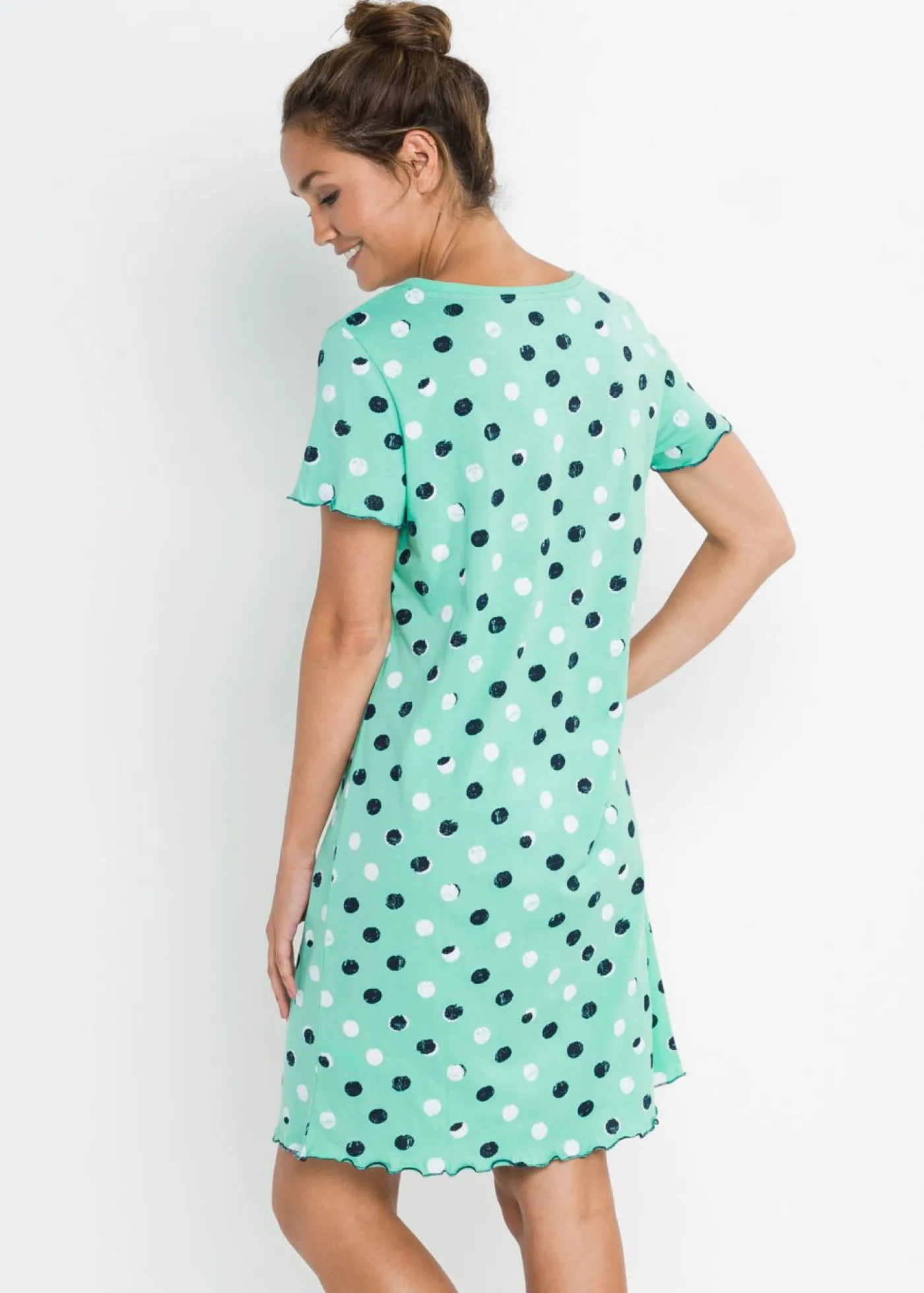 Clearance Camisón corto de algodón orgánico Mujer Ropa Para Dormir