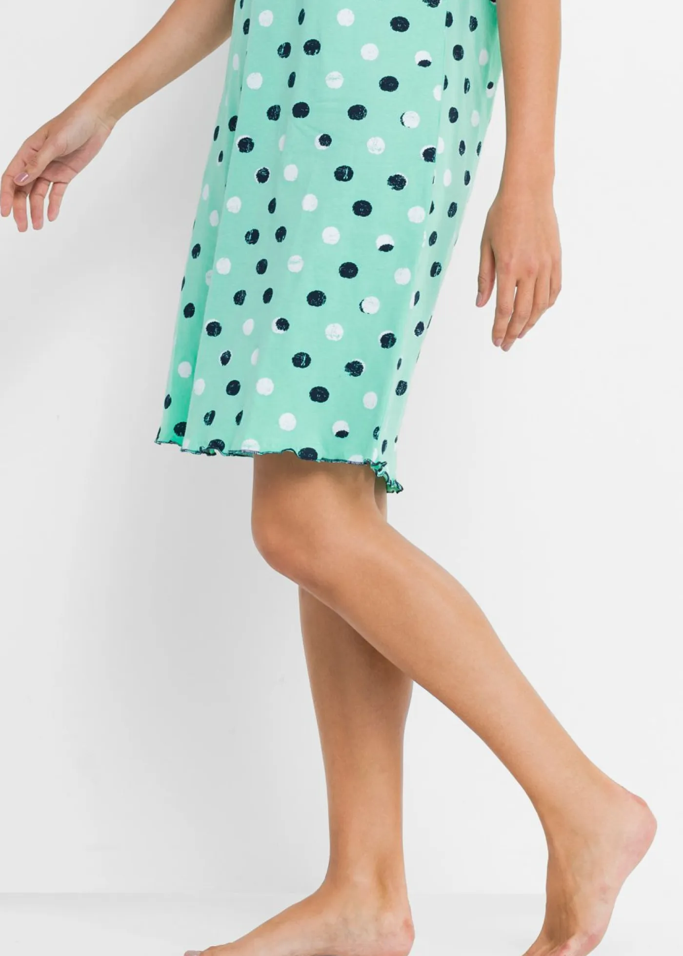 Clearance Camisón corto de algodón orgánico Mujer Ropa Para Dormir