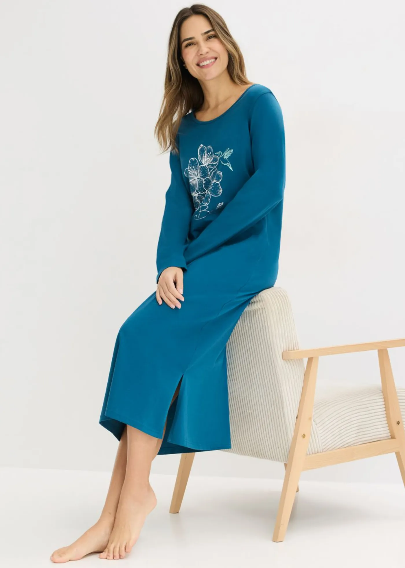 Camisón de algodón puro Mujer Ropa Para Dormir