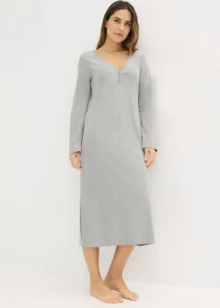 Outlet Camisón de canalé con botones Mujer Ropa Para Dormir