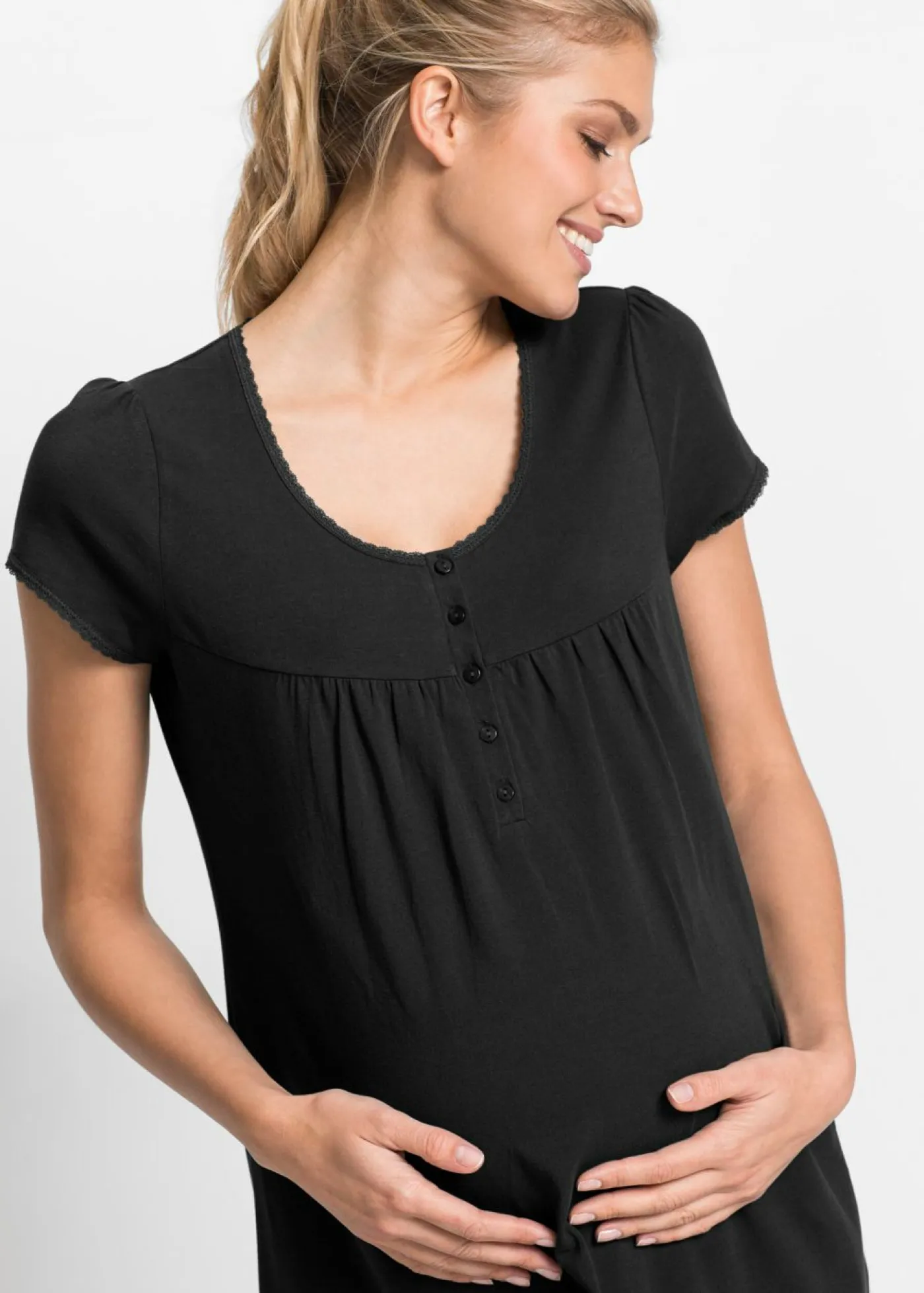 Sale Camisón de lactancia de algodón orgánico Mujer Premamá Y Lactancia|Básicos