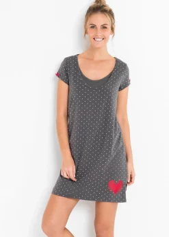 Camisón de lactancia de algodón orgánico Mujer Premamá Y Lactancia|Ropa Para Dormir