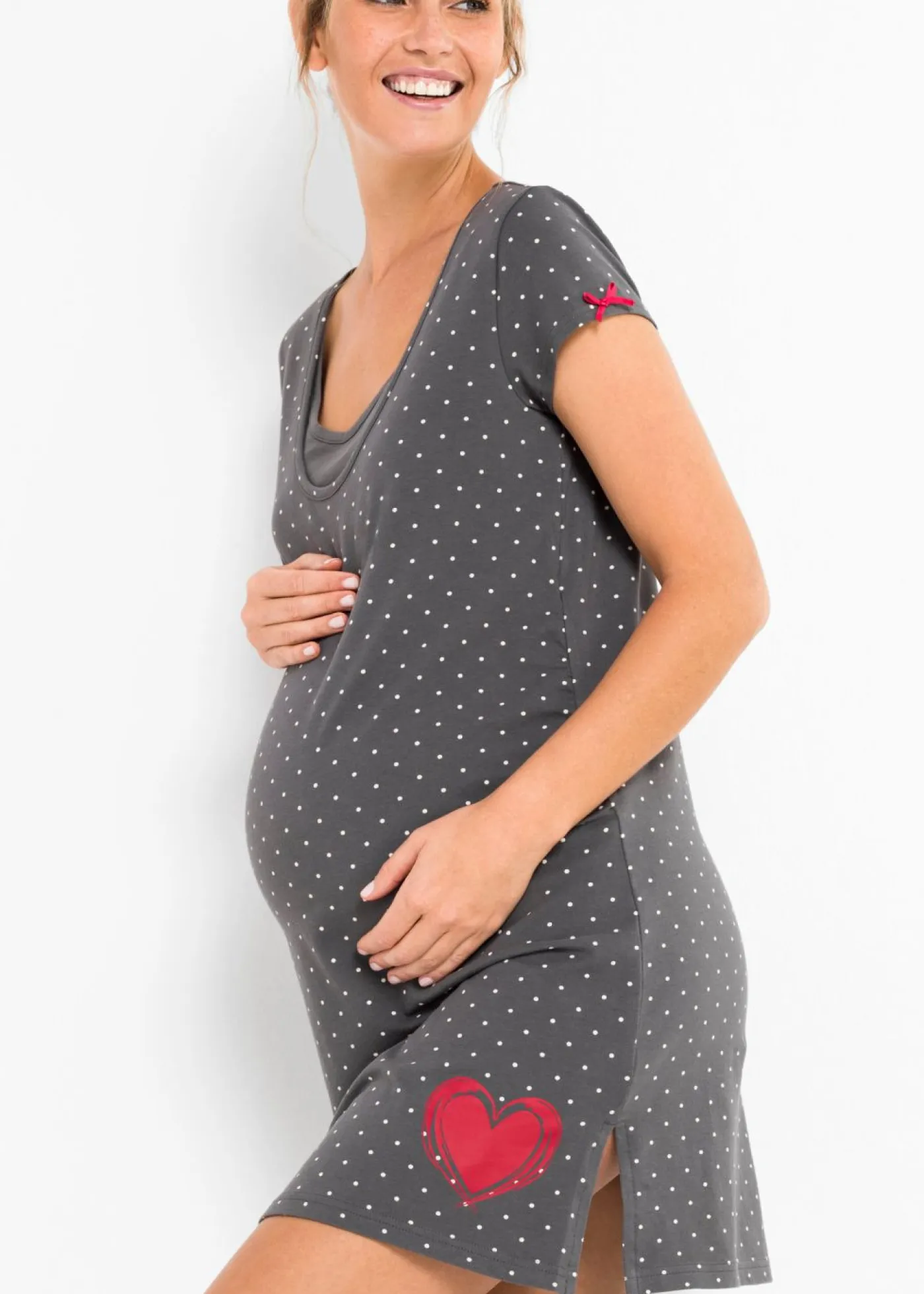 Camisón de lactancia de algodón orgánico Mujer Premamá Y Lactancia|Ropa Para Dormir