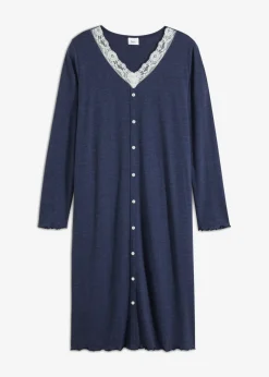Camisón largo con botones Mujer Ropa Para Dormir