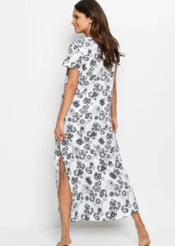 Sale Camisón largo de algodón orgánico Mujer Ropa Para Dormir