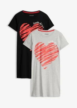Hot Camisones (2 unidades) de algodón puro Mujer Ropa Para Dormir