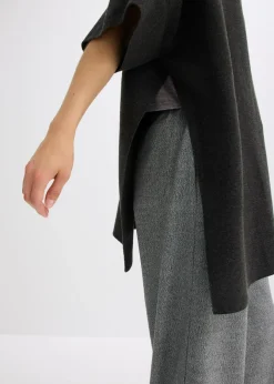 Capa de punto oversize Mujer Esenciales|Chaquetas Y Abrigos