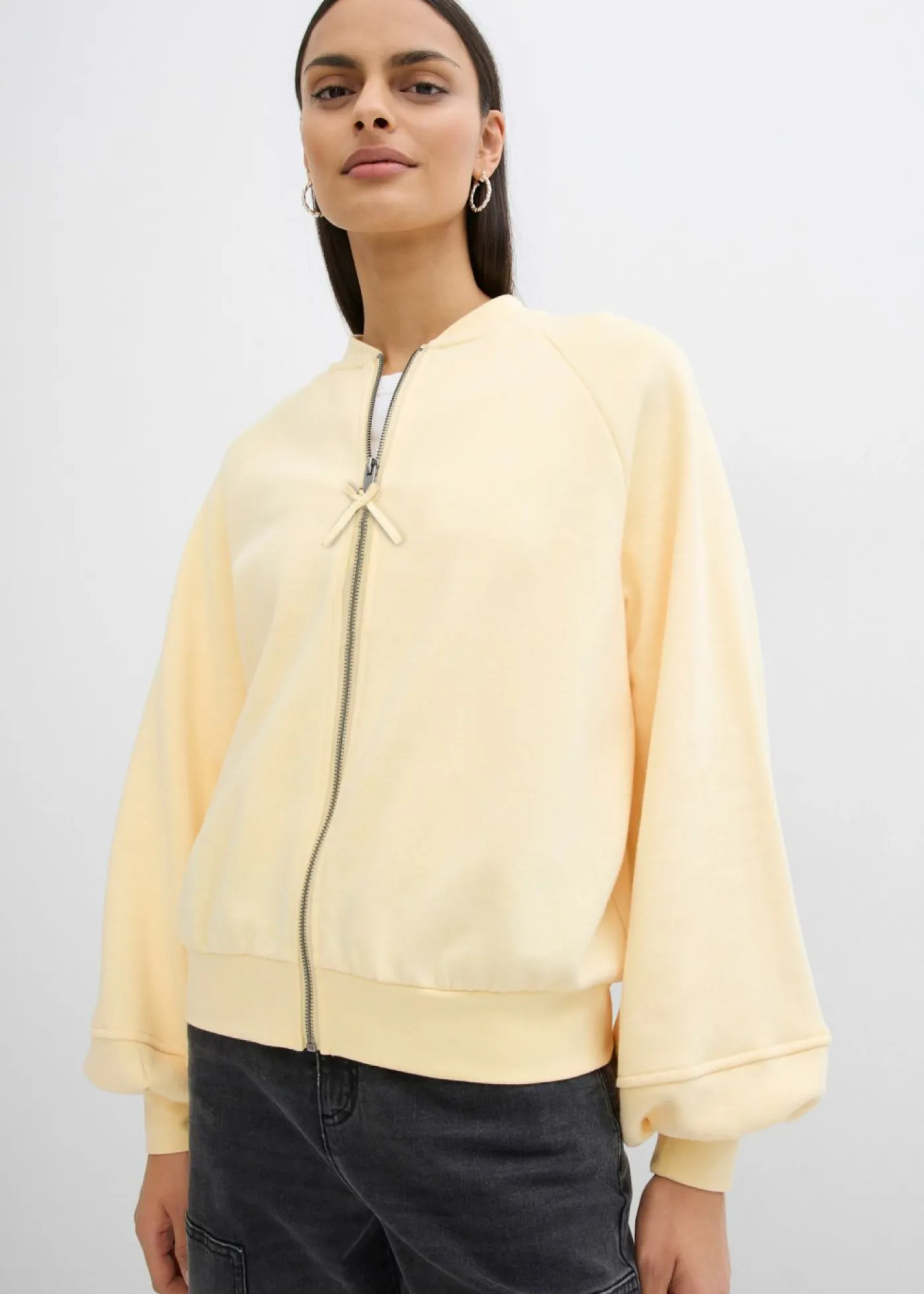 Hot Cazadora con mangas abullonadas Mujer Chaquetas Y Abrigos|Novedades