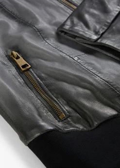 Online Cazadora de cuero en napa de cordero Mujer Chaquetas Y Abrigos