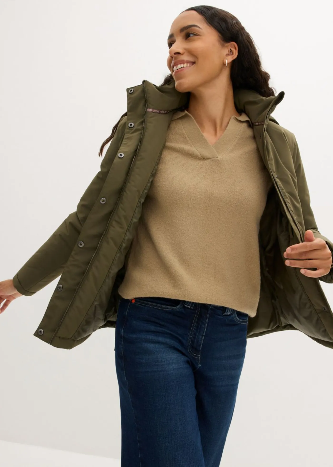 New Cazadora de invierno con bolsillos Mujer Chaquetas Y Abrigos