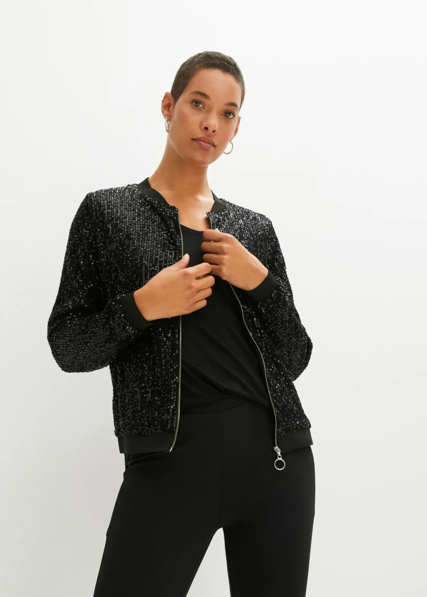 Online Cazadora de lentejuelas, Mujer Chaquetas Y Abrigos