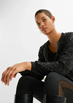 Online Cazadora de lentejuelas, Mujer Chaquetas Y Abrigos