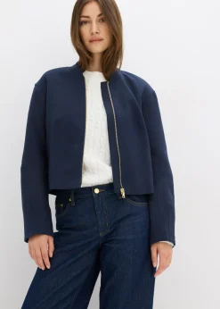 Sale Cazadora de mezcla de viscosa suave Mujer Esenciales|Chaquetas Y Abrigos