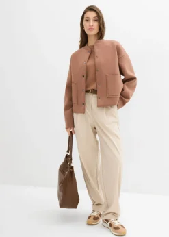 Cazadora de neopreno cómodo Mujer Esenciales|Chaquetas Y Abrigos