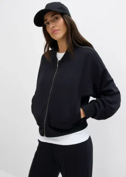 Online Cazadora de neopreno de suave mezcla de viscosa Mujer Chaquetas Y Abrigos|Novedades