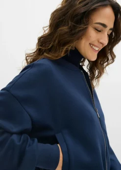 New Cazadora de neopreno de suave mezcla de viscosa Mujer Chaquetas Y Abrigos|Novedades