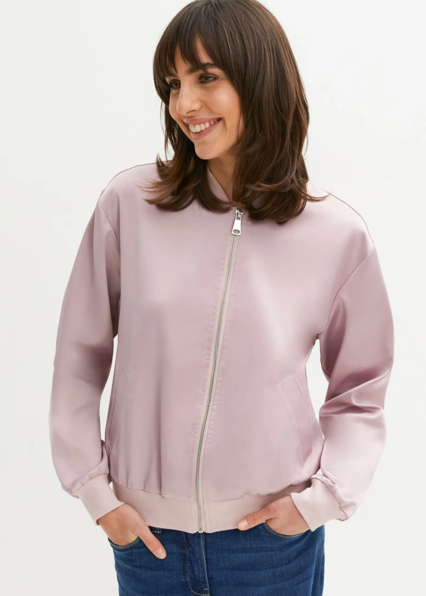 Outlet Cazadora de satén Mujer Chaquetas Y Abrigos