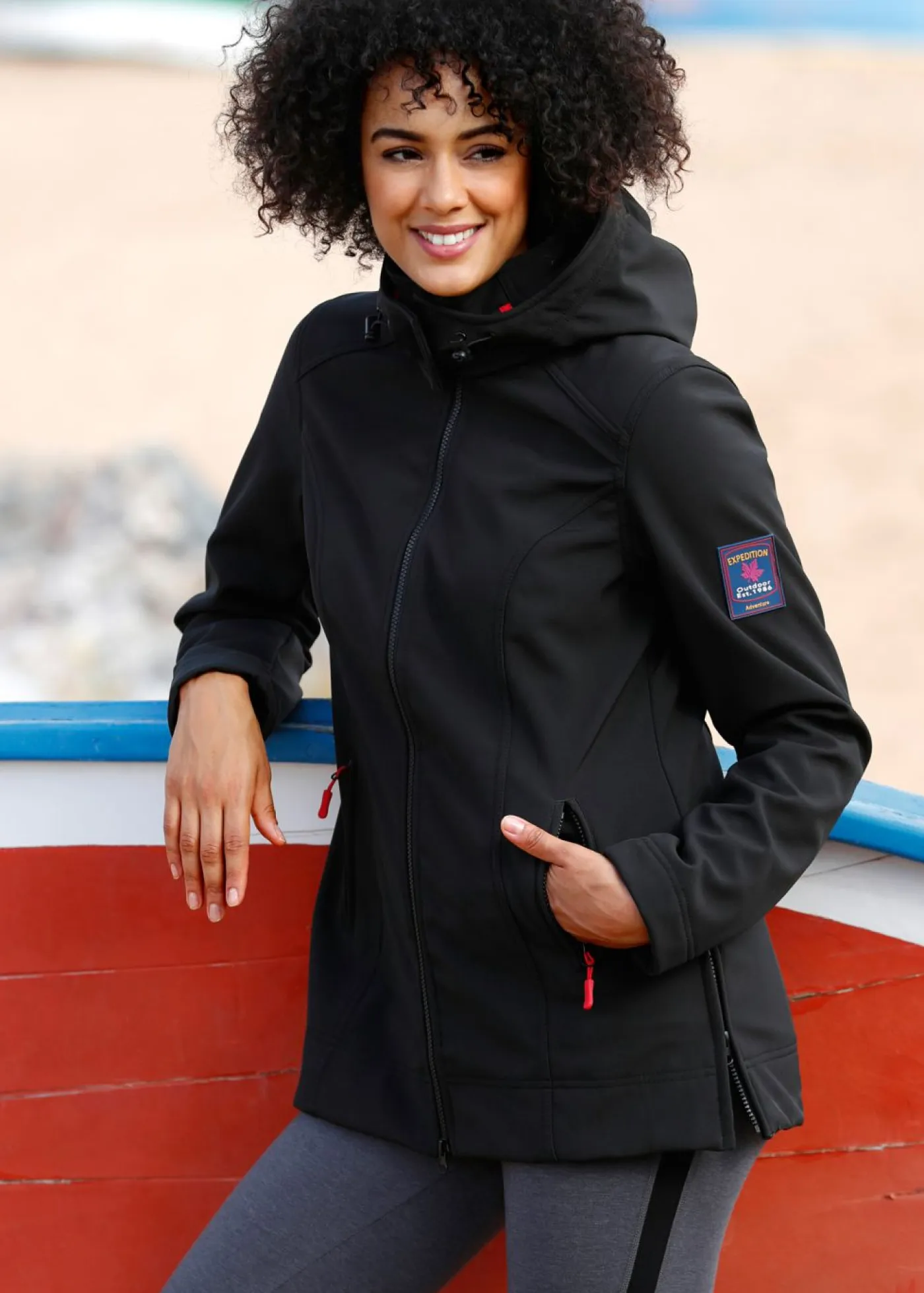 New Cazadora de tejido suave impermeable Mujer Ropa Para El Aire Libre|Ropa Deportiva