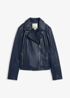 Cazadora motera de napa Mujer Premium|Chaquetas Y Abrigos