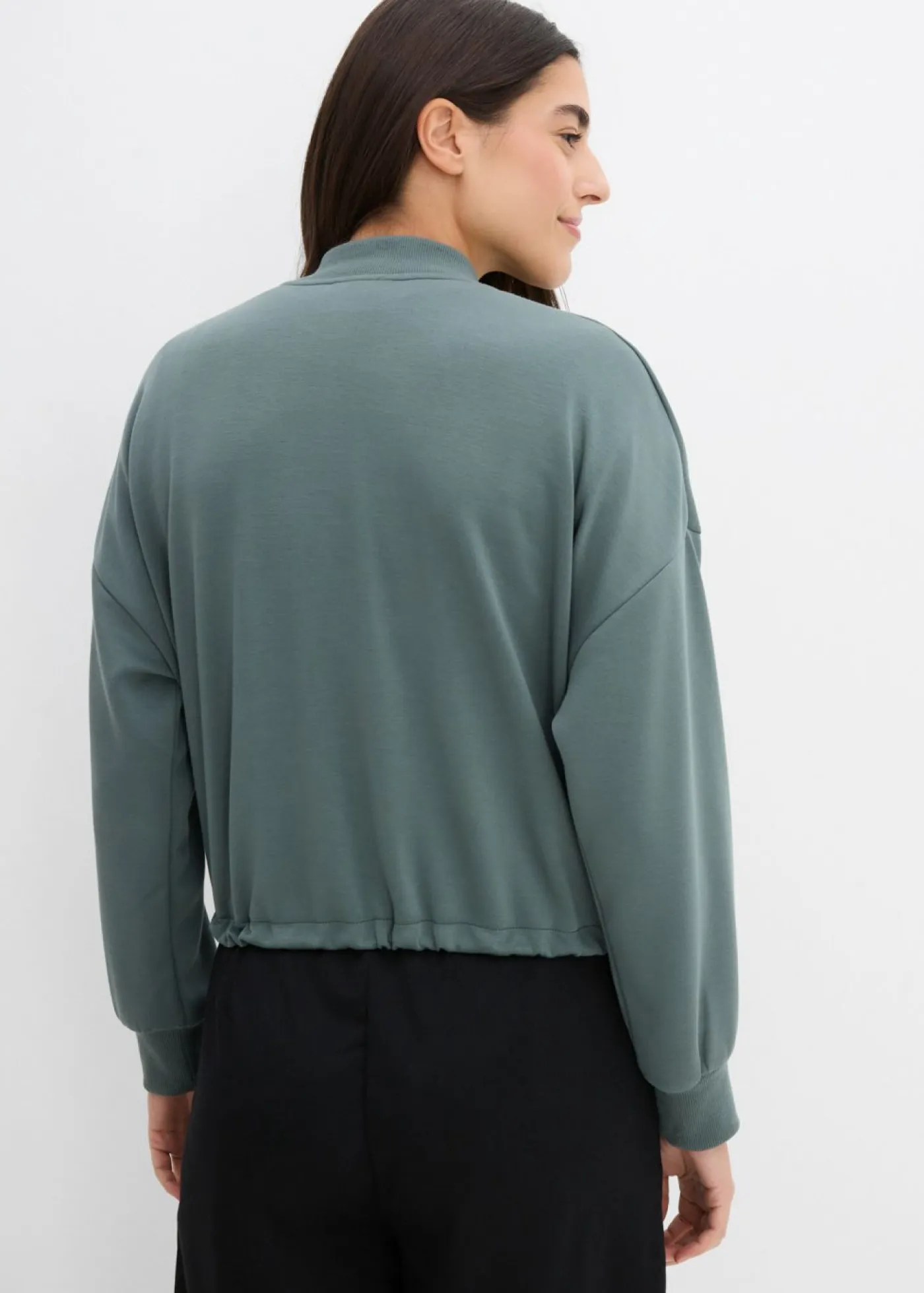 Sale Cazadora oversize de neopreno de suave mezcla de viscosa Mujer Ropa Cómoda|Chaquetas Y Abrigos
