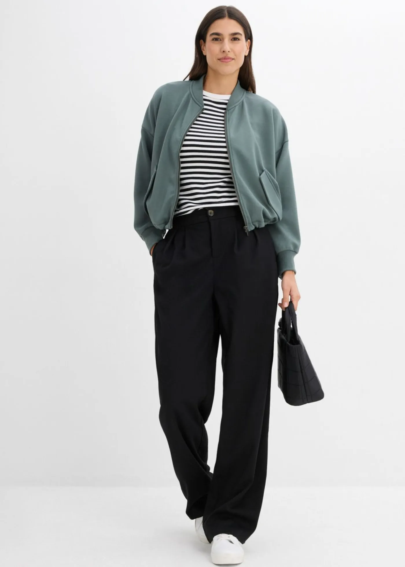 Sale Cazadora oversize de neopreno de suave mezcla de viscosa Mujer Ropa Cómoda|Chaquetas Y Abrigos