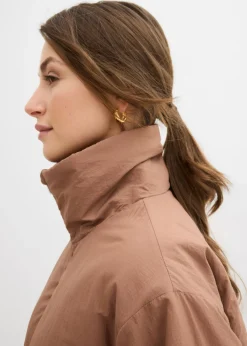Clearance Cazadora repelente al agua con dobladillo abullonado Mujer Chaquetas Y Abrigos|Novedades