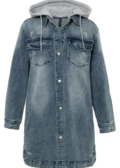 Clearance Cazadora vaquera con capucha Mujer Chaquetas Y Abrigos