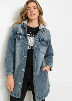 Clearance Cazadora vaquera con capucha Mujer Chaquetas Y Abrigos