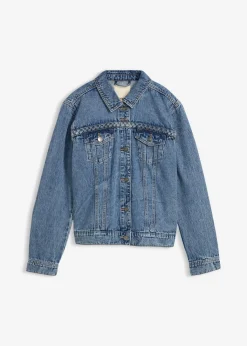 Hot Cazadora vaquera con detalle trenzado Mujer Chaquetas Y Abrigos