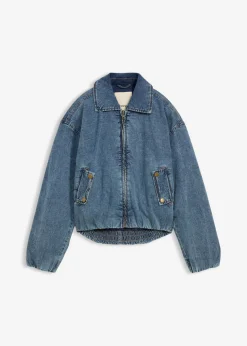 Discount Cazadora vaquera con forro cálido, cropped Mujer Chaquetas Y Abrigos