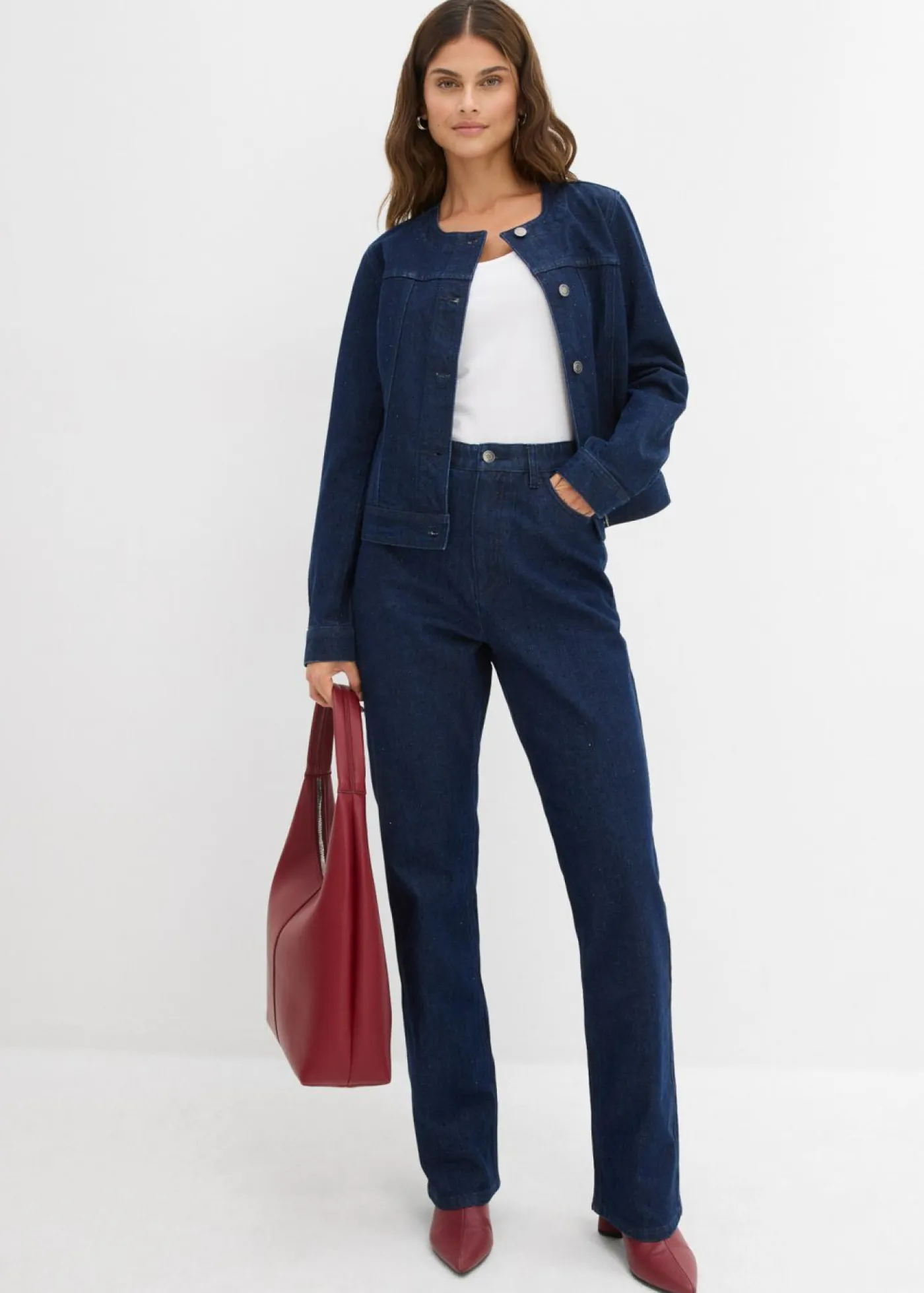 Best Cazadora vaquera con piedras brillantes Mujer Chaquetas Y Abrigos