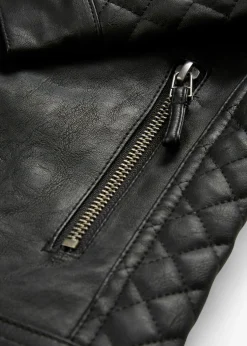 New Cazdora motera de polipiel Mujer Chaquetas Y Abrigos