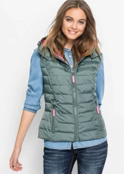 Sale Chaleco acolchado con capucha Mujer Chaquetas Y Abrigos