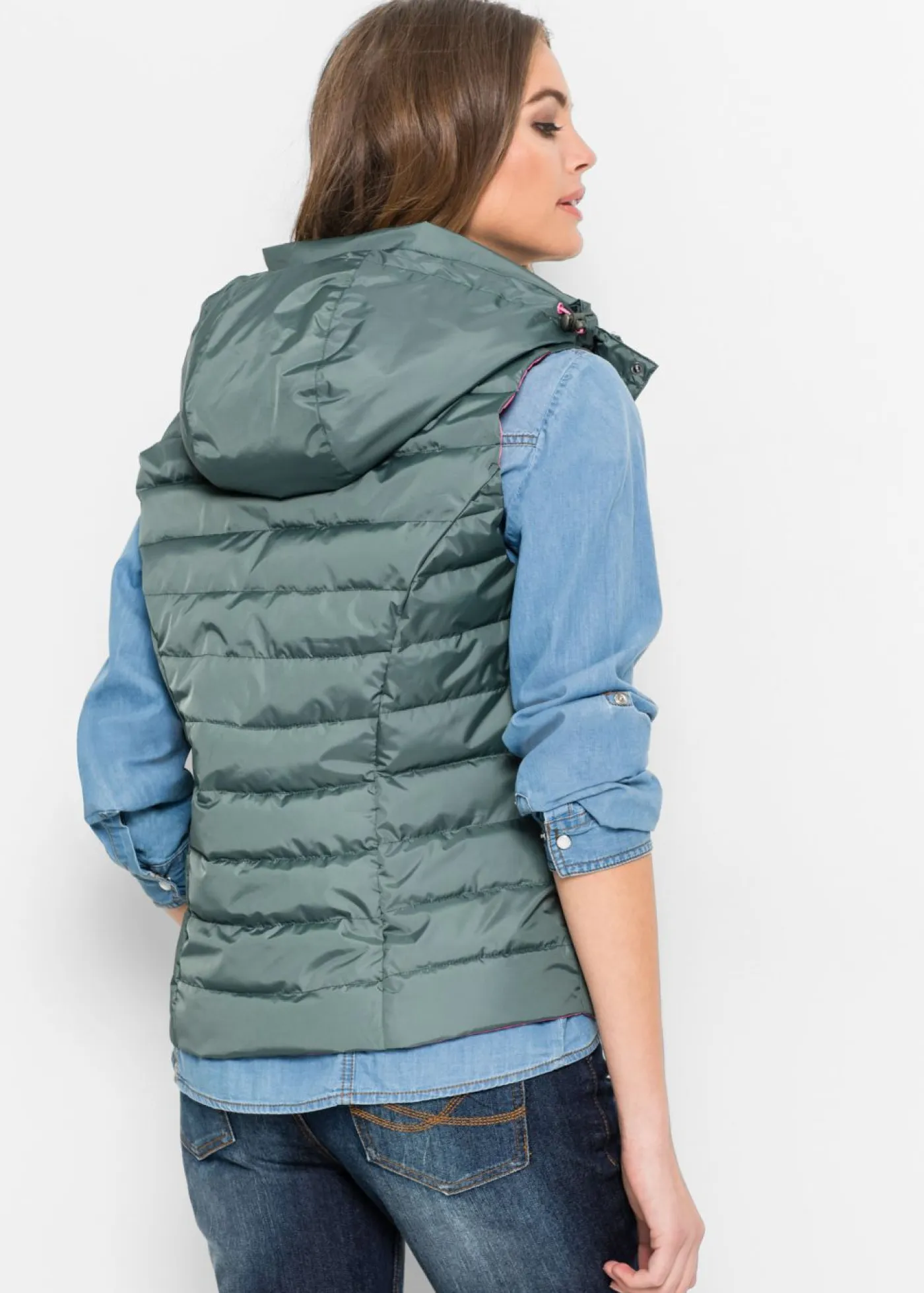 Sale Chaleco acolchado con capucha Mujer Chaquetas Y Abrigos