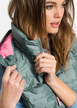 Sale Chaleco acolchado con capucha Mujer Chaquetas Y Abrigos