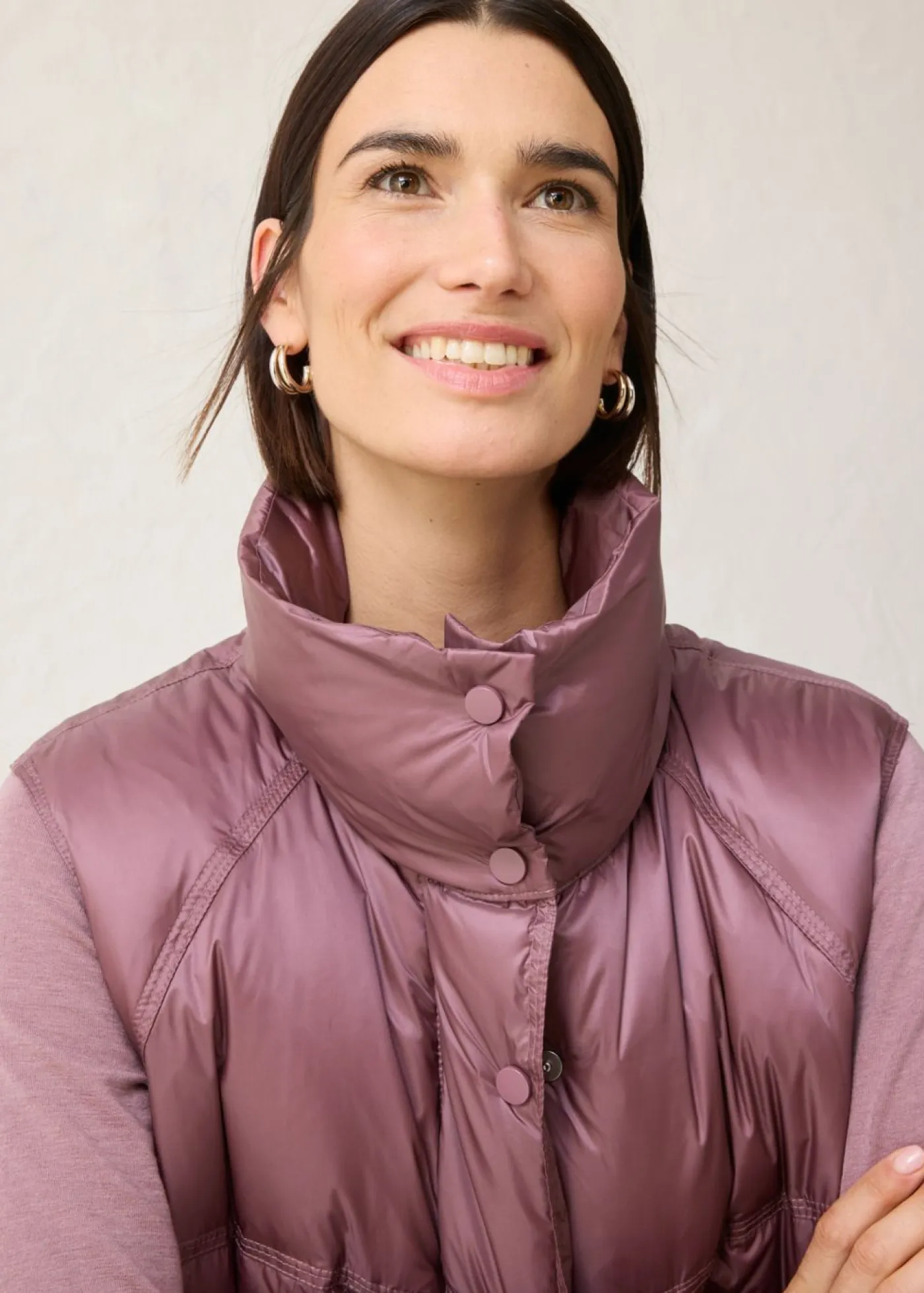 Sale Chaleco acolchado con plumón reciclado Mujer Chaquetas Y Abrigos