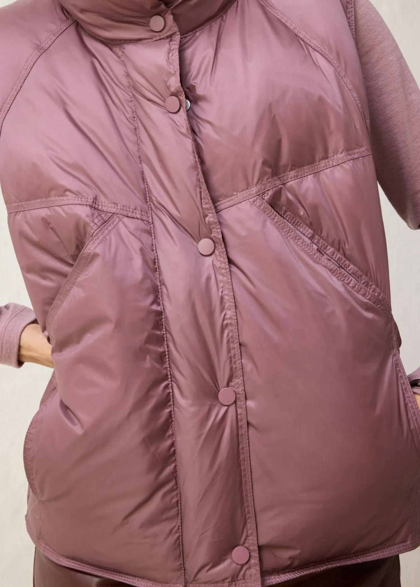 Sale Chaleco acolchado con plumón reciclado Mujer Chaquetas Y Abrigos