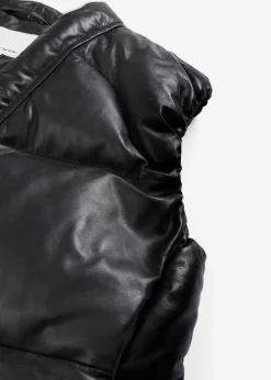 Discount Chaleco acolchado de napa de cordero Mujer Chaquetas Y Abrigos