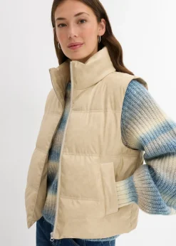 Discount Chaleco acolchado de piel sintética Mujer Chaquetas Y Abrigos