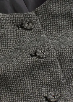 Hot Chaleco con aspecto tweed Mujer Chaquetas Y Abrigos