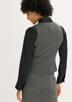 Hot Chaleco con aspecto tweed Mujer Chaquetas Y Abrigos