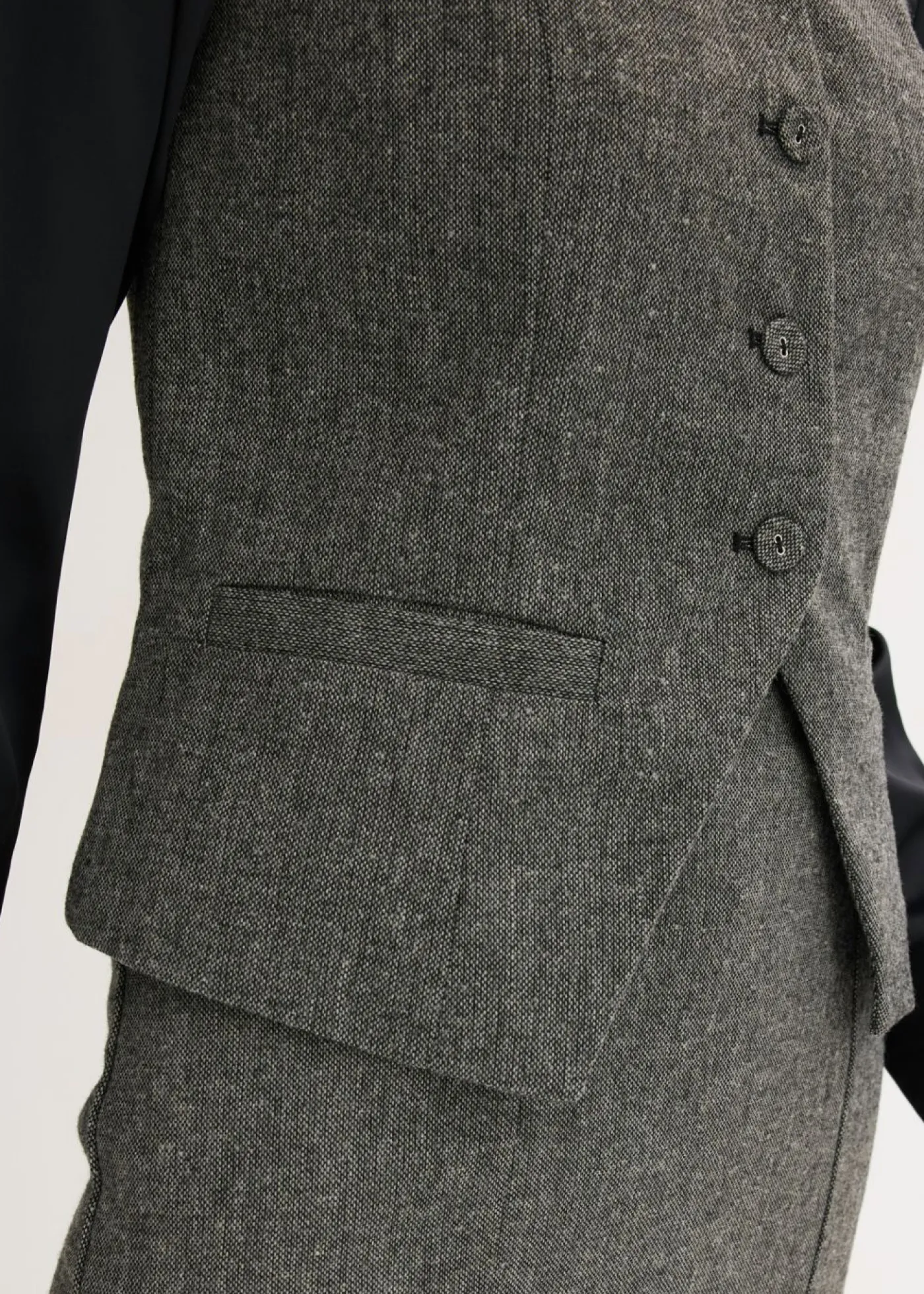 Hot Chaleco con aspecto tweed Mujer Chaquetas Y Abrigos