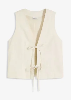 New Chaleco con lazos Mujer Chaquetas Y Abrigos