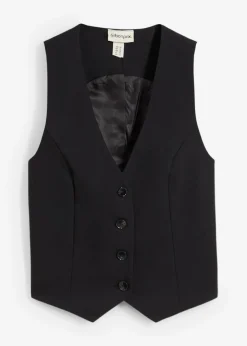 New Chaleco corto de traje Mujer Esenciales|Chaquetas Y Abrigos